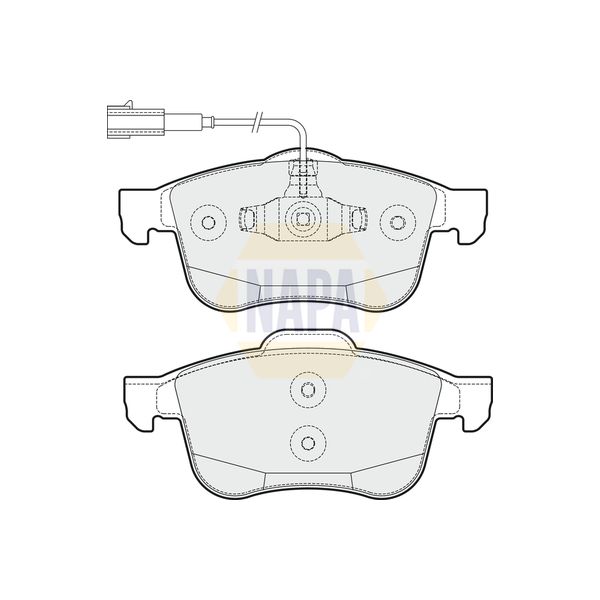 NAPA NBP1089 Brake Pads Set