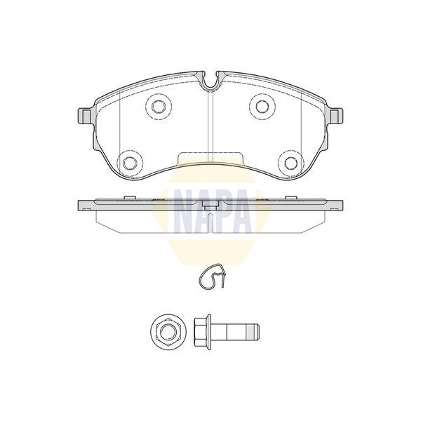 NAPA NBP1540 Brake Pads Set