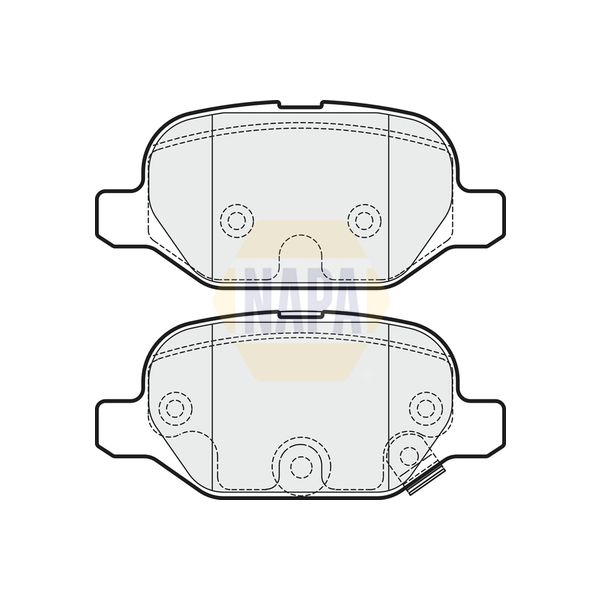 NAPA NBP1772 Brake Pads Set