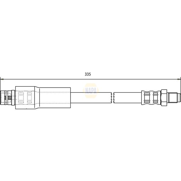 NAPA NBH1274 Brake Hose
