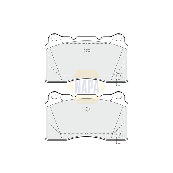 NAPA NBP1861 Brake Pads Set