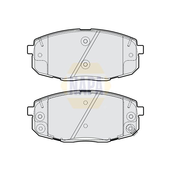 NAPA NBP1876 Brake Pads Set