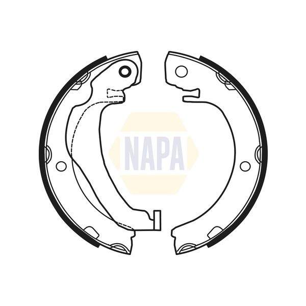 NAPA NBS5047 Handbrake Shoes Set
