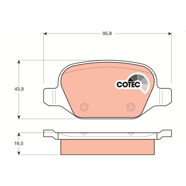 TRW GDB1396 Brake Pads Set