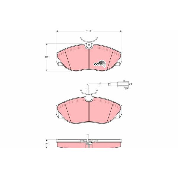 TRW GDB1425 Brake Pads Set