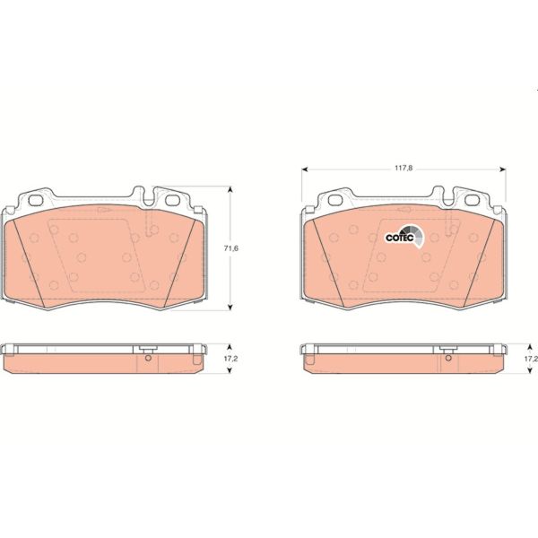 TRW GDB1454 Brake Pads Set