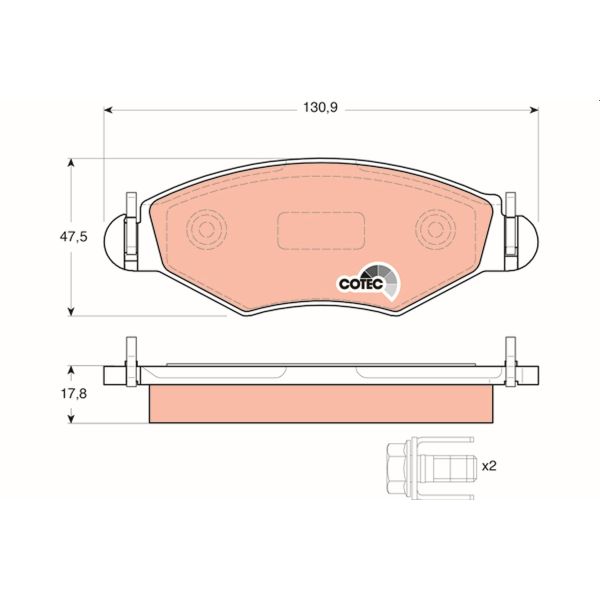 TRW GDB1500 Brake Pads Set