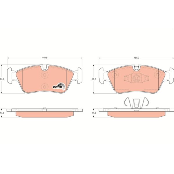 TRW GDB1625 Brake Pads Set