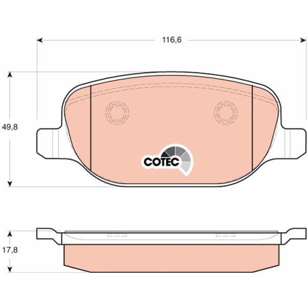 TRW GDB1649 Brake Pads Set