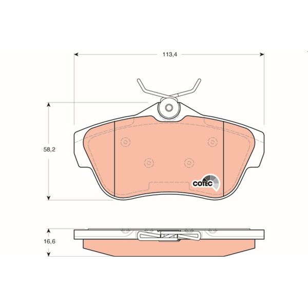 TRW GDB1740 Brake Pads Set