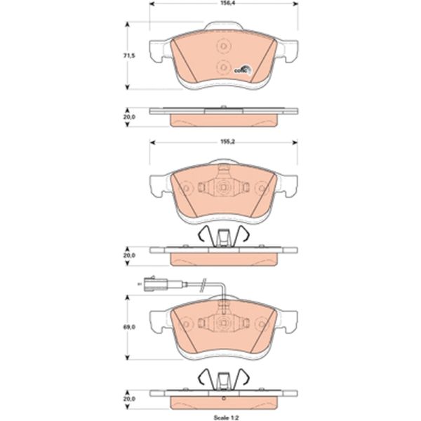 TRW GDB1864 Brake Pads Set