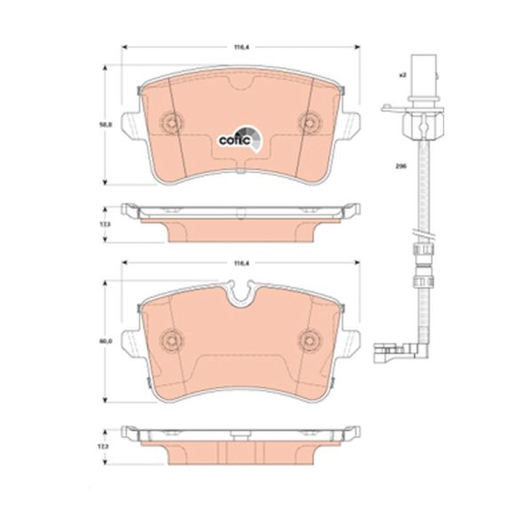 TRW GDB1867 Brake Pads Set