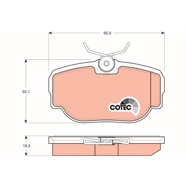 TRW GDB1155 Brake Pads Set