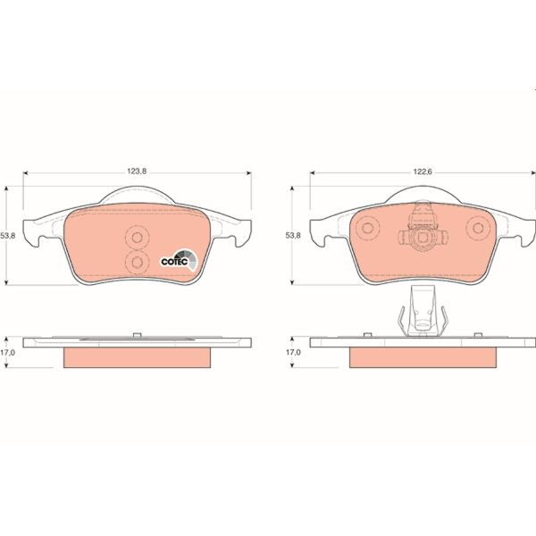 TRW GDB1389 Brake Pads Set