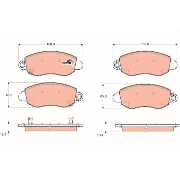 TRW GDB1424 Brake Pads Set