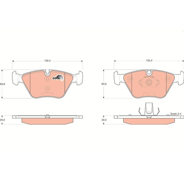 TRW GDB1531 Brake Pads Set