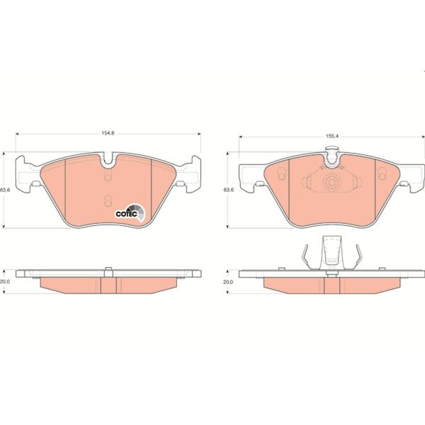 TRW GDB1559 Brake Pads Set