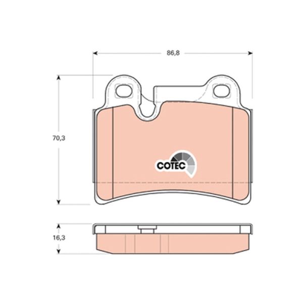 TRW GDB1722 Brake Pads Set