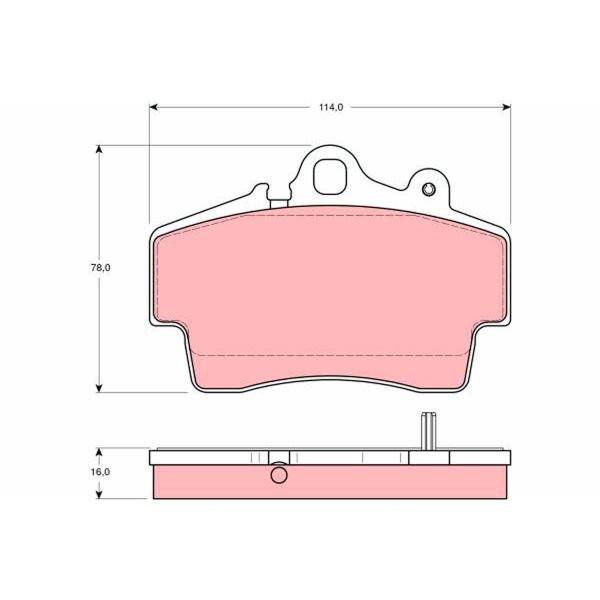 TRW GDB1394 Brake Pads Set