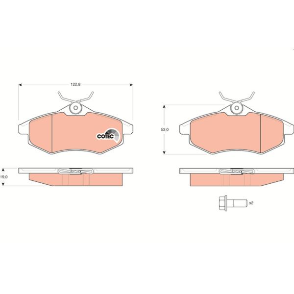 TRW GDB1495 Brake Pads Set