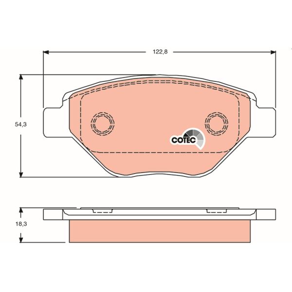 TRW GDB1571 Brake Pads Set