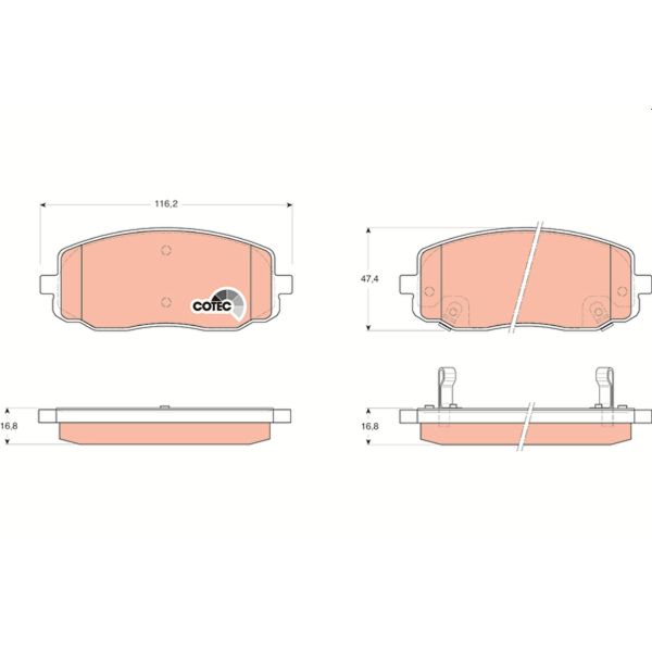 TRW GDB3369 Brake Pads Set