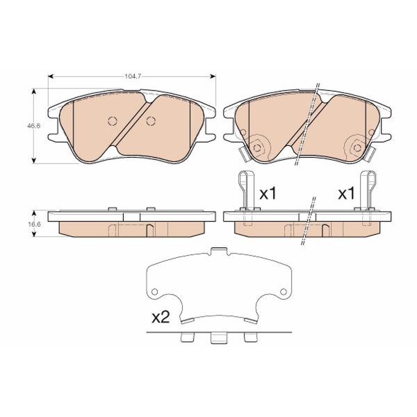 TRW GDB3377 Brake Pads Set