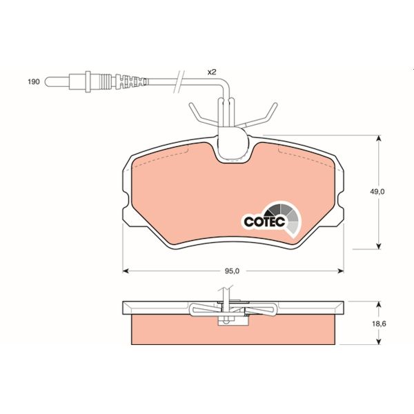 TRW GDB793 Brake Pads Set