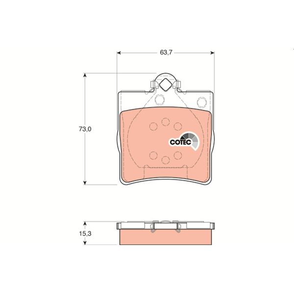 TRW GDB1335 Brake Pads Set
