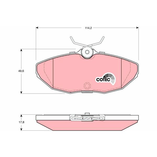 TRW GDB1398 Brake Pads Set