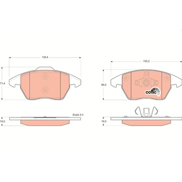 TRW GDB1605 Brake Pads Set
