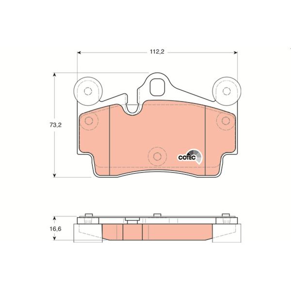 TRW GDB1653 Brake Pads Set