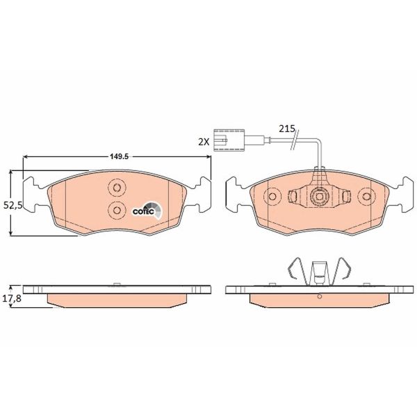 TRW GDB1900 Brake Pads Set