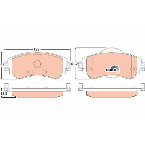 TRW GDB1917 Brake Pads Set