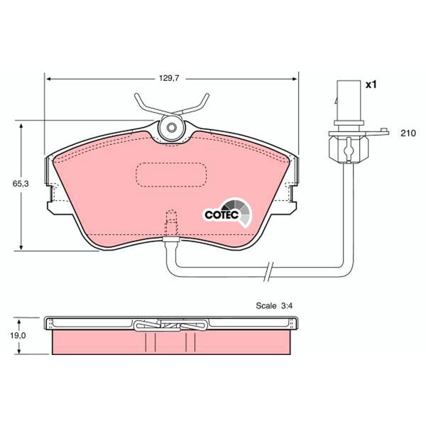 TRW GDB1367 Brake Pads Set