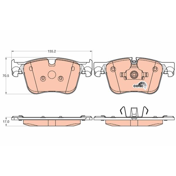 TRW GDB2035 Brake Pads Set