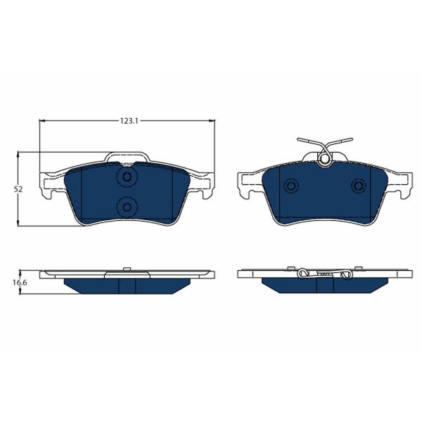 TRW GDB1621BTE Brake Pads Set