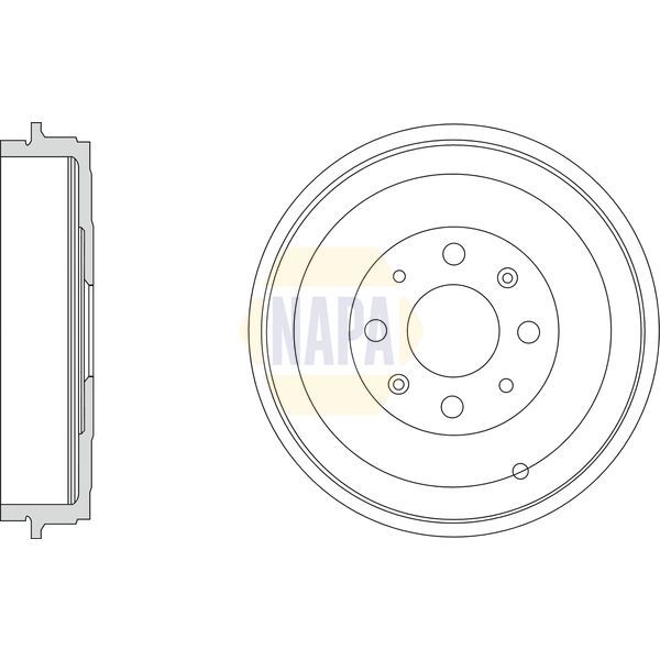 NAPA NDR1005 Brake Drum