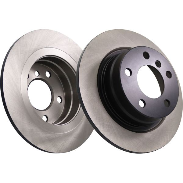 NAPA NBD5204 2x Brake Discs Pair Solid
