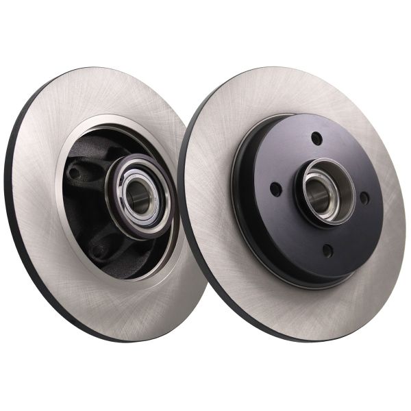 NAPA NBD5374 2x Brake Discs Pair Solid
