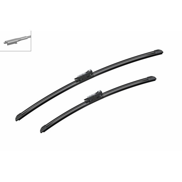 Bosch 3397118930 2x Wiper Blades (Pair) Flat / Aero type