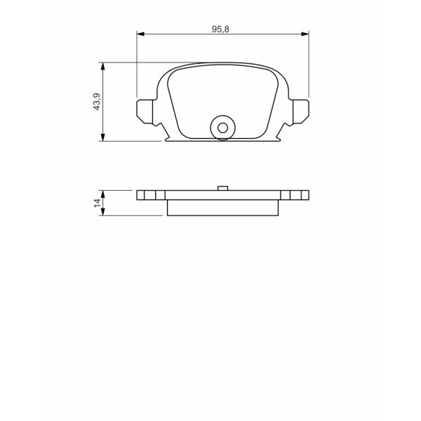 Bosch 0986494340 Brake Pads Set