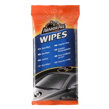 Armorall 37020ML 20 Count Glass Wipes Pouch