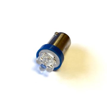 Autolamps LED233BT 12v Ba9s 4-Led Blue (X2)