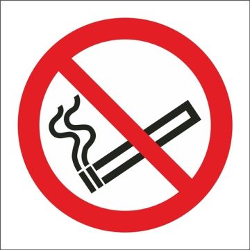 Castle SS020SA No Smoking Symbol Sa 100x100mm