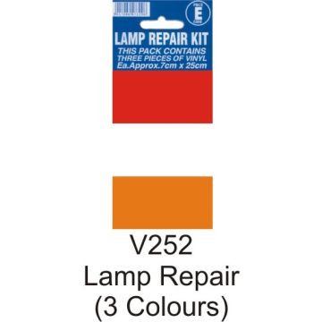 Castle V252 Lamp Repair 3 Colour Sticker
