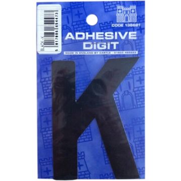 Castle DPX12K K - 3in Adhesive Black Pack Of 12
