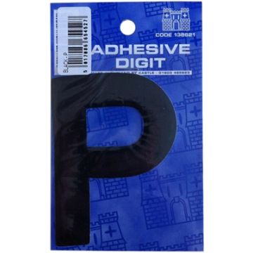 Castle DPX12P P - 3in Adhesive Black Pack Of 12