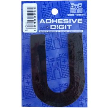 Castle DPX12U U - 3in Adhesive Black Pack Of 12