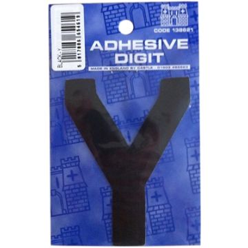 Castle DPX12Y Y - 3in Adhesive Black Pack Of 12